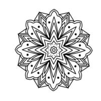 schattige bloemen mandala gratis vector