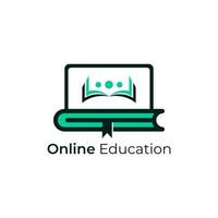 online onderwijs logo ontwerp vector