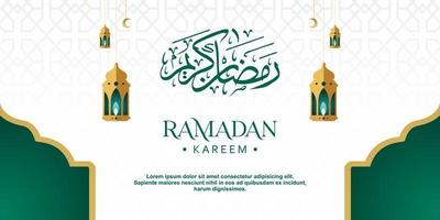 ramadan kareem achtergrondontwerp. vectorillustratie voor wenskaarten, posters en banners vector