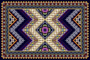 ikat geometrisch abstract etnisch patroonontwerp. Azteekse stof tapijt mandala ornament etnische chevron textiel decoratie behang. tribal boho inheemse etnische traditionele borduurwerk vector achtergrond