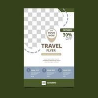 reizen tour vakantie vakantie diamant flyer brochure poster lege ruimte ontwerpsjabloon vector