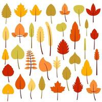 herfstbladeren clipart bundel vector