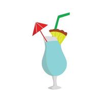 vector illustratie tropische cocktail