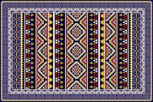 ikat abstract geometrisch etnisch patroonontwerp. Azteekse stof tapijt mandala ornament etnische chevron textiel decoratie behang. tribal boho inheemse etnische turkije traditionele borduurvector vector