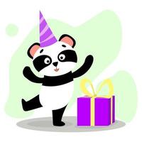 leuke grappige panda vector