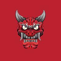 satan demon hoofd duivel illustratie vector