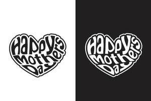 creatieve nieuwe typografie moeder moederdag moeder t-shirt vector