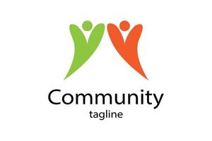 gemeenschap logo pictogram ontwerp vector