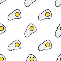 naadloos patroon met eipictogrammen. gekleurde ei achtergrond. doodle vector eieren illustratie