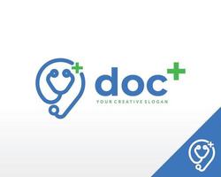 dokter logo. gezondheidszorg en medische logo ontwerp vector