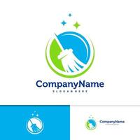 schoonmaak logo vector sjabloon, creatieve schoonmaak logo ontwerpconcepten