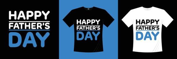 gelukkig vaderdag typografie t-shirt ontwerp vector