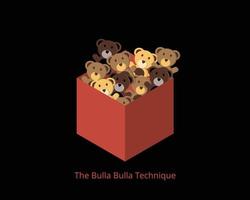 bulla bulla-techniek om de indruk te wekken dat een item goedkoop is door een heleboel items te hebben vector
