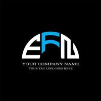 efn letter logo creatief ontwerp met vectorafbeelding vector