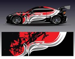 grafisch abstracte streep racen achtergrond kit ontwerpen voor wrap voertuig race auto rally avontuur vector