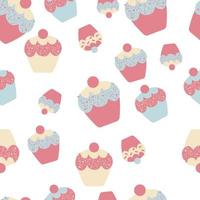 cupcake vectorillustratie geïsoleerd op een witte achtergrond, cupcake clip art vector