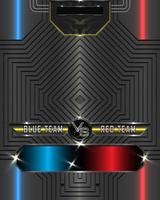 versus gevechtsrealistische 3D-poster voor boks- of vechtshow vector