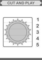 knippen en spelen met de zon vector