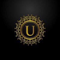 luxe logo. modern luxe logo. luxe logo vectorillustratie. logo sjabloon. vector