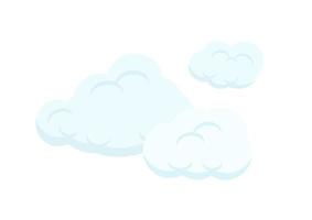 verzameling van cartoon bubble cloud vector op witte achtergrond