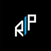 rp letter logo creatief ontwerp met vectorafbeelding vector