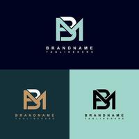 bm brief logo vector ontwerp