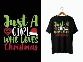 kerst t-shirt ontwerp. vector