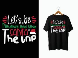 kerst t-shirt ontwerp. vector