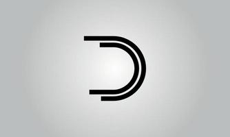 letter d vector logo gratis sjabloon gratis vector