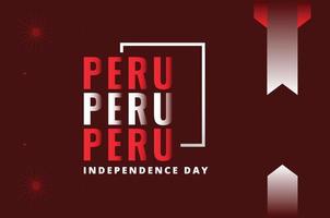 Peru onafhankelijkheidsdag ontwerp achtergrond voor internationaal moment vector