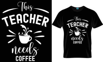 koffie t-shirt ontwerp vector