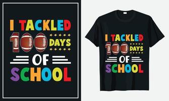 100 dagen school t-shirt ontwerp vector