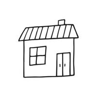 huis in doodle-stijl vector