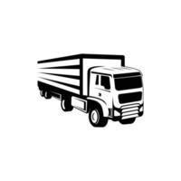 vrachtwagen silhouet abstracte logo sjabloon vectorillustratie vector