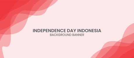 Indonesië's 77e onafhankelijkheidsdag viering achtergrondbanner geschikt voor website en social media platform vector