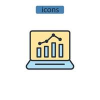 project tracking iconen symbool vectorelementen voor infographic web vector