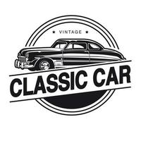 vintage retro en klassieke auto badge logo vector