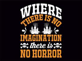 halloween typografie t-shirt ontwerp het dossier vector