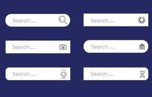 serch bar icoon set. browser venster. gebruiker koppel elementen voor mobiel app. vector geïsoleerd op de achtergrond