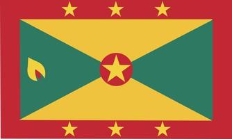 Grenada vlag vector hand- getrokken, oosten caraïben vector dollar hand- getrokken