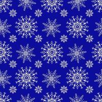 vector patroon met sneeuwvlokken Aan een blauw achtergrond. naadloos patroon voor nieuw jaar en kerstmis. geschikt voor achtergrond en omhulsel papier, kleding stof in winter versie. wijnoogst decoratief elementen.