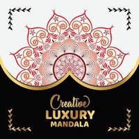 creatieve luxe mandala-achtergrond vector