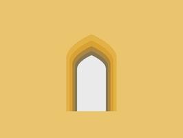 Arabisch boog venster en deuren vector