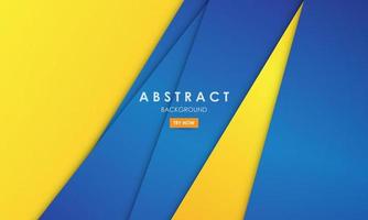 abstract meetkundig achtergrond blauw en geel modern ontwerp vector