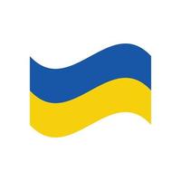 Oekraïne vlag pictogram geïsoleerd op een witte achtergrond vector
