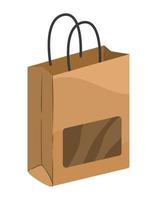 mockup boodschappen doen zak vector