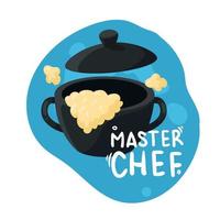 meester chef, Koken vector