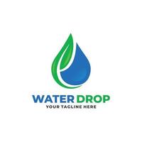 waterdruppel logo ontwerp vector