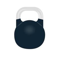 kettlebell icoon zwart halter. Sportschool symbool. vector illustratie