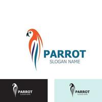 papegaai logo ontwerp, thema's dier creatief sjabloon vector